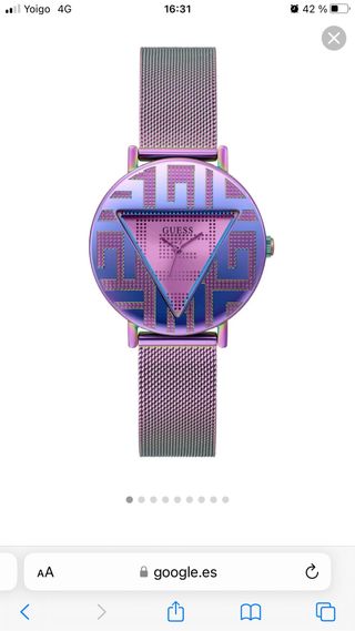 Reloj de la marca Guess con  su garantia