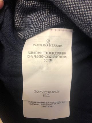 Jersey azul hombre topos Carolina Herrera