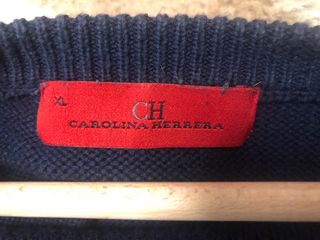 Jersey algodon hombre azul Carolina Herrera