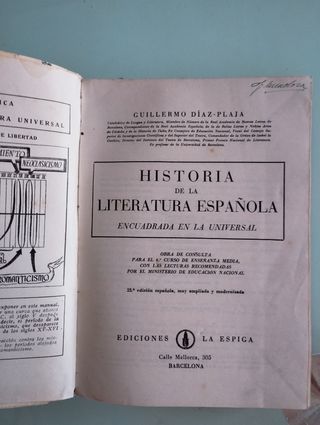 Historia de la literatura española 