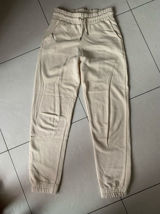 pantalone a tuta beige,donna,Stradivarus,tg S,nuov