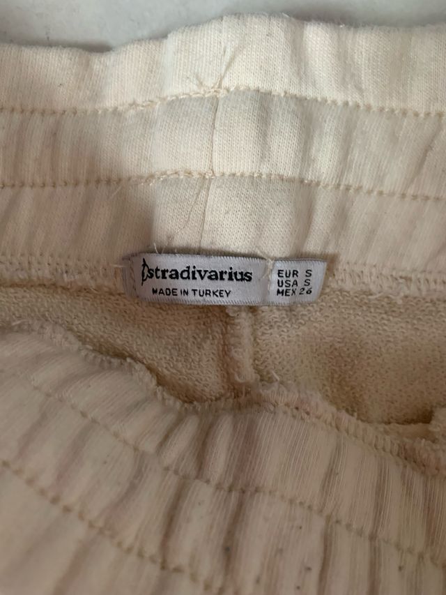 pantalone a tuta beige,donna,Stradivarus,tg S,nuov