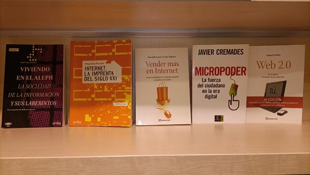 Lote de libros relacionados con Internet