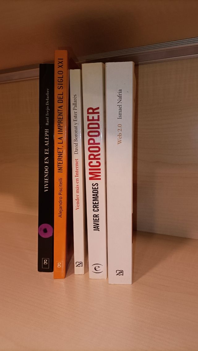 Lote de libros relacionados con Internet