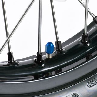 Tapón valvula aluminio , para rueda moto o bici