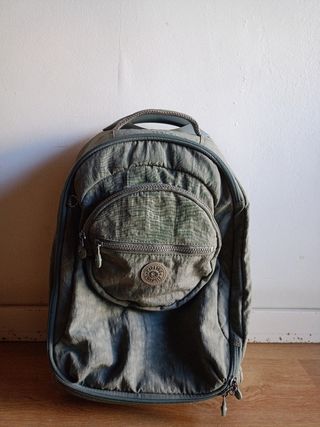 Maleta gris infantil Kipling con ruedas