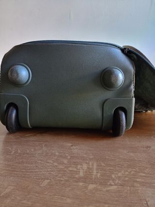 Maleta gris infantil Kipling con ruedas