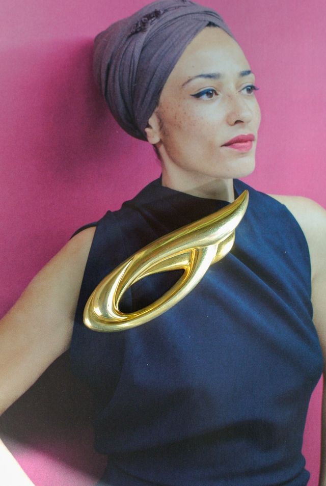 Spilla dorata vintage art decò