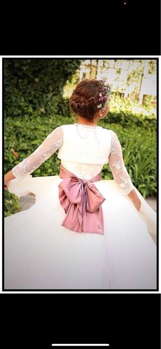 vestido niña de comunion espectacular!!!!