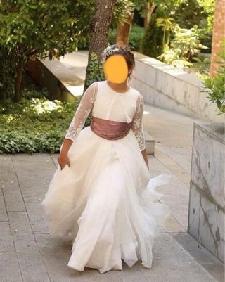 vestido niña de comunion espectacular!!!!