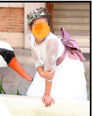 vestido niña de comunion espectacular!!!!