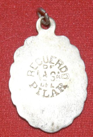 Medalla antigua de la Virgen Del Pilar