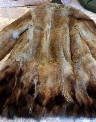 Abrigo de pelo de conejo