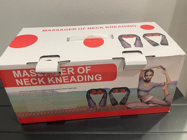 Masajeador Shiatsu 16 cabezales, calor, 3 velo.