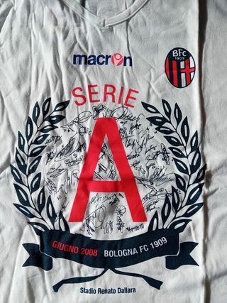 *T-shirt Bologna calcio Serie A celebrativa