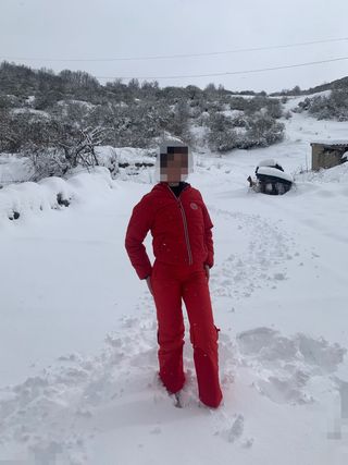 Chaqueta nieve esquí reversible 