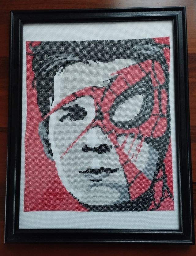 Quadro Spiderman realizzato a mano