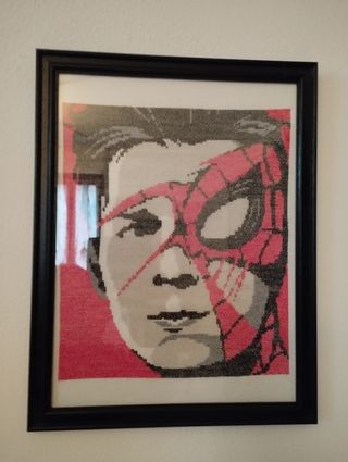 Quadro Spiderman realizzato a mano