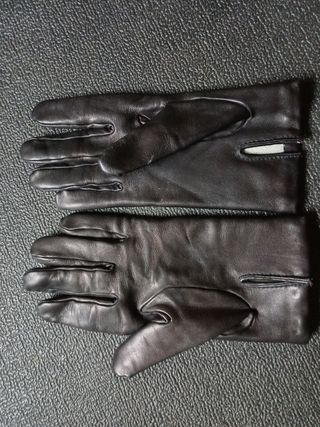 Guantes cuero negro de vestir