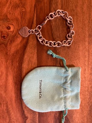 pulsera tiffany and co plata charm pequeño