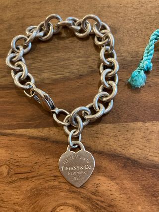 pulsera tiffany and co plata charm pequeño