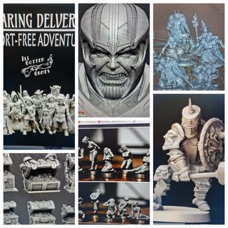 Figuras miniatura 3d resina