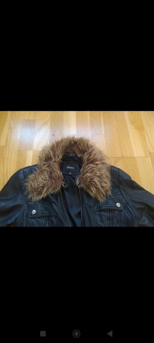 Cazadora de cuero auténtico mujer