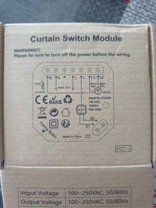 Interruptor WiFi para persianas Loratap