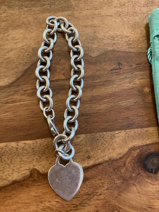 pulsera charm en plata tiffany and co autentica