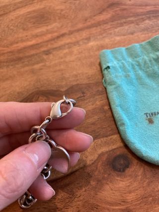 pulsera charm en plata tiffany and co autentica