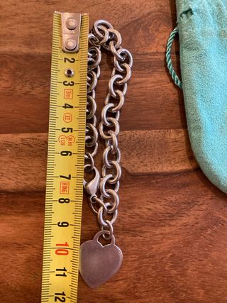 pulsera charm en plata tiffany and co autentica