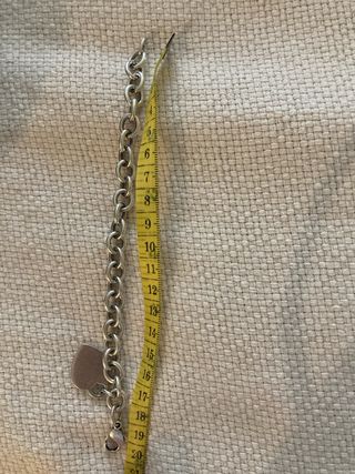 pulsera charm en plata tiffany and co autentica