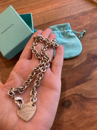 collar corazon plata tiffany and co