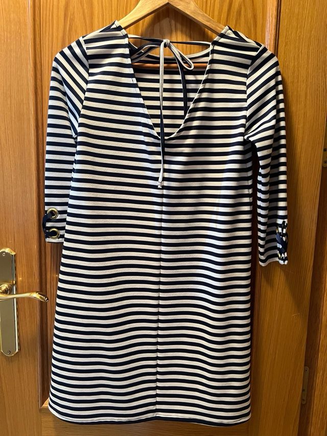 Vestido rayas marineras elástico
