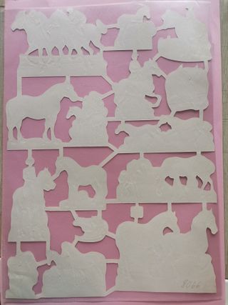 Lámina de cromos troquelados sueca