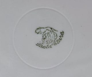 Juego porcelana antigua SANTA CLARA: pastas,postre