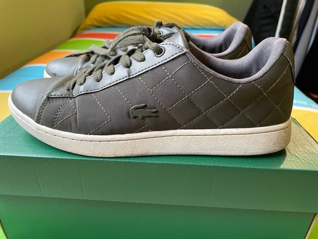 zapatillas Lacoste cuero verde