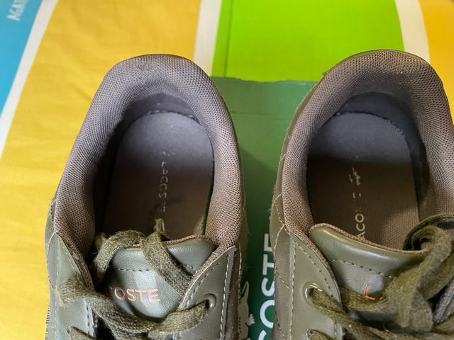 zapatillas Lacoste cuero verde