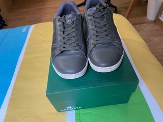 zapatillas Lacoste cuero verde