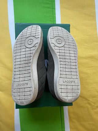 zapatillas Lacoste cuero verde