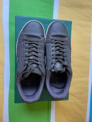 zapatillas Lacoste cuero verde