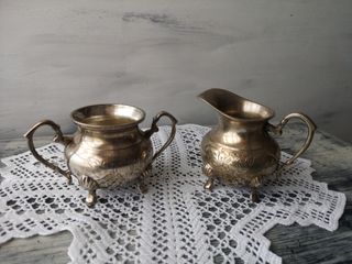 Azucarera y lechera vintage