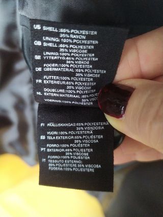 Americana negra de hombre