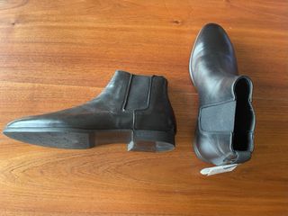 Botines piel Zara negros talla 43