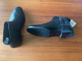 Botines piel Zara negros talla 43