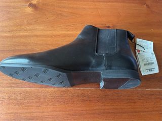 Botines piel Zara negros talla 43