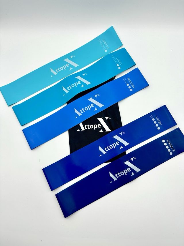 10 Bandas elásticas musculación color aleatorio.