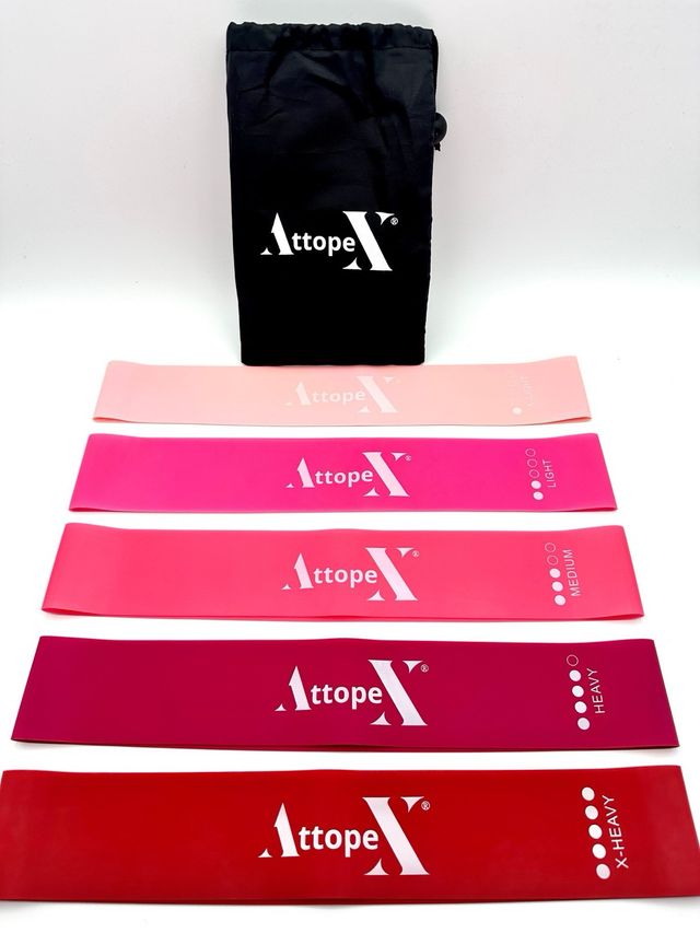 10 Bandas elásticas musculación color aleatorio.