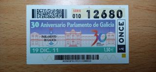 SANTIAGO DE COMPOSTELA (10) décimos y cupones