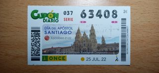 SANTIAGO DE COMPOSTELA (10) décimos y cupones